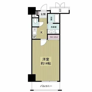 フォレステージュ天神【1007号室】の間取り