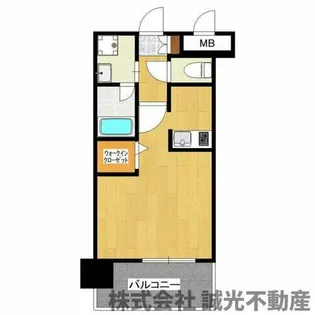 エンクレストベイ天神東Ⅱ【1208号室】の間取り