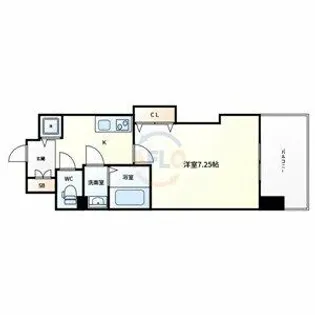 Luxe深江橋【6階】の間取り