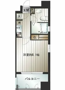 サヴォイ テンジンクォーター【901号室】の間取り