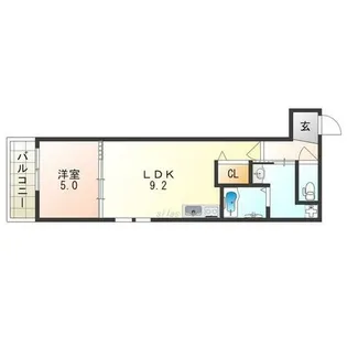 フジパレス西住之江Ⅱ番館【1階】の間取り