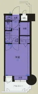 エステート・モア・天神デュオ【9階】の間取り