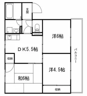 サンマリン【202号室】の間取り