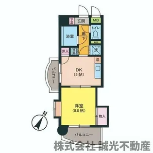 キトミ壱番館【501号室】の間取り