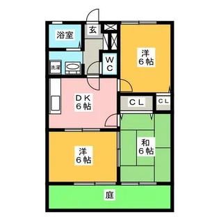 コンフォール東新 B棟【1階】の間取り