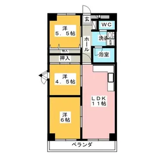 ファミーユ清須【3階】の間取り