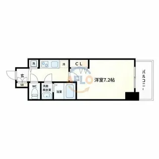 Chez・moi・Yokodutsumi【7階】の間取り