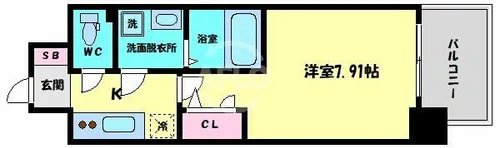 アーデン谷町【6階】の間取り