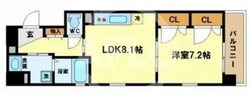 シェーンブルン【6階】の間取り