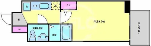セレニテ天満橋アリア【4階】の間取り