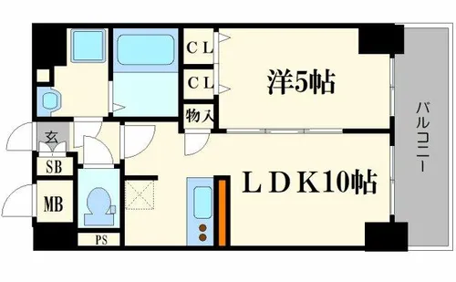 CAVANA梅田北【9階】の間取り