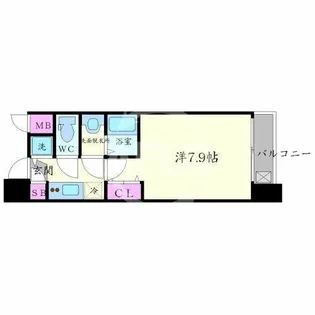 アドバンス上町台Ⅱクレイドル【9階】の間取り