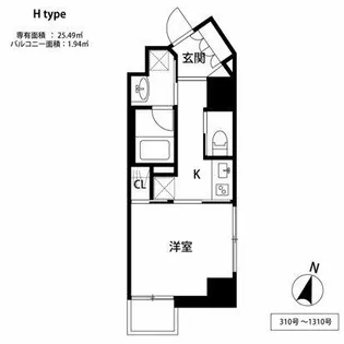 THE天神シティ【12階】の間取り
