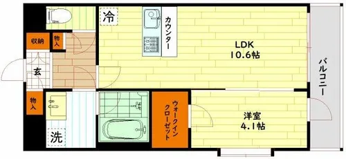 LA GRACE SENBAYASHI【3階】の間取り