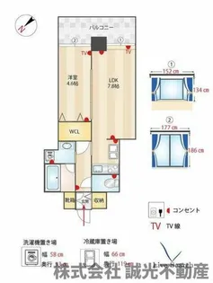 天神リベラ【8階】の間取り