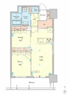 RJR堺筋本町タワー【7階】の間取り