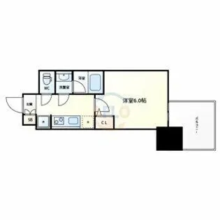 コンフォリア・リヴ大阪本町【6階】の間取り