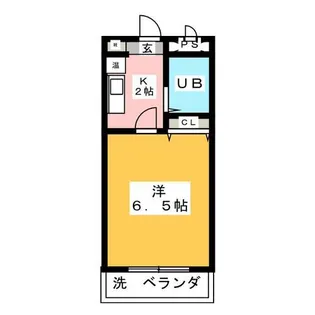 メゾンドハイム【1階】の間取り