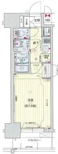 プレサンス玉造ザ・ライブ【7階】の間取り