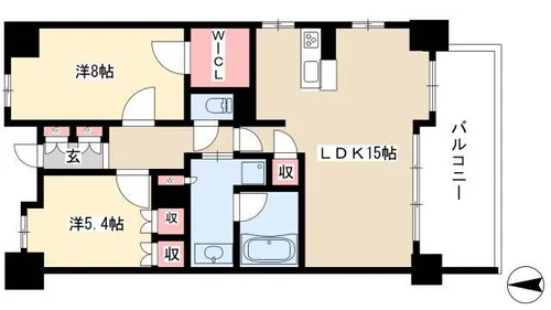 グランマスト橦木町【303号室】の間取り