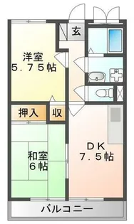 ベルヴィルC棟【2階】の間取り