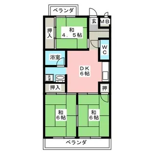 小崎ビル【5階】の間取り