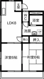 氏永ハイツ【101号室】の間取り