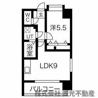 クロス天神南【11階】の間取り