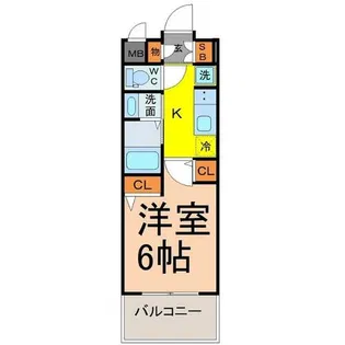 エステムコート名古屋セントリア【8階】の間取り