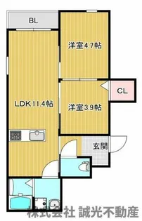 CHRONO桜並木(クロノ桜並木)【302号室】の間取り