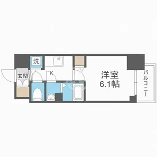 メインステージ京町堀【7階】の間取り