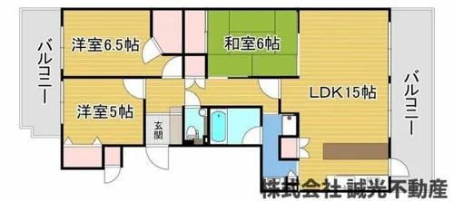 ライオンズマンション桜坂シティ【3階】の間取り
