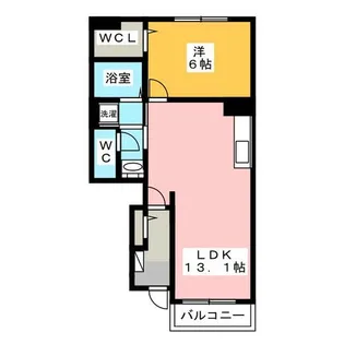 アクアバレーM【1階】の間取り