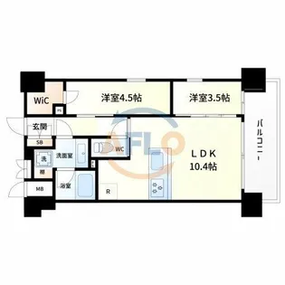 STANDZ新大阪【9階】の間取り