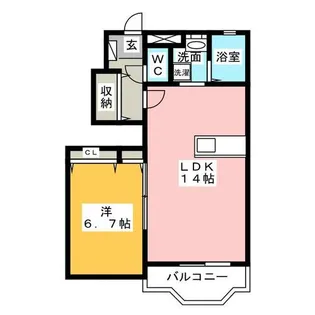 セレノアロッジオ【1階】の間取り