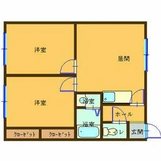 ニューハイツA【1階】の間取り
