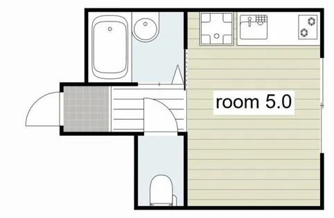 アンジョリジャルダン門戸厄神【103号室】の間取り