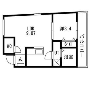 ティンガーラ須ヶ口 EAST【1階】の間取り