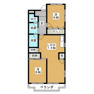 サンハイツ11【2階】の間取り