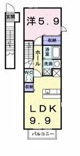 メゾン二見【201号室】の間取り
