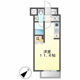 YZ kimabuli (ワイズキマブリ)【202号室】の間取り