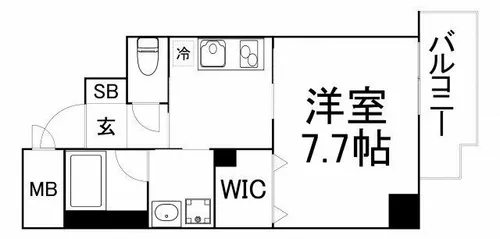 フォーゼ安堂寺【8階】の間取り