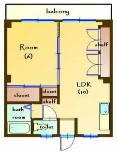 コーポ武本【306号室】の間取り