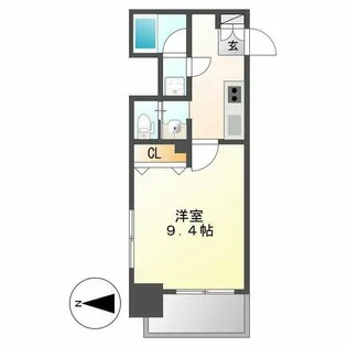 プロシード瑞穂【503号室】の間取り