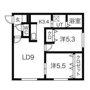 ラ・レーヴィア【3階】の間取り