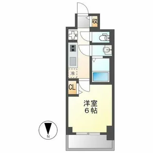 プレサンスTHE大須観音【9階】の間取り