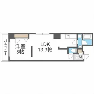 CITY SPIRE南3条【4階】の間取り