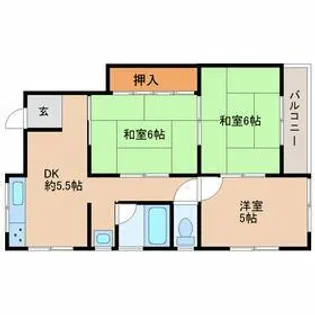 濱マンションエル【2階】の間取り
