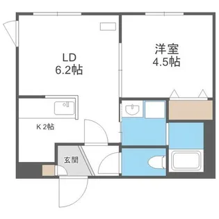 ラグジースペースS13【5階】の間取り