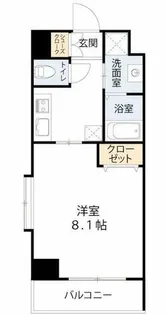 インベスト北梅田【5階】の間取り